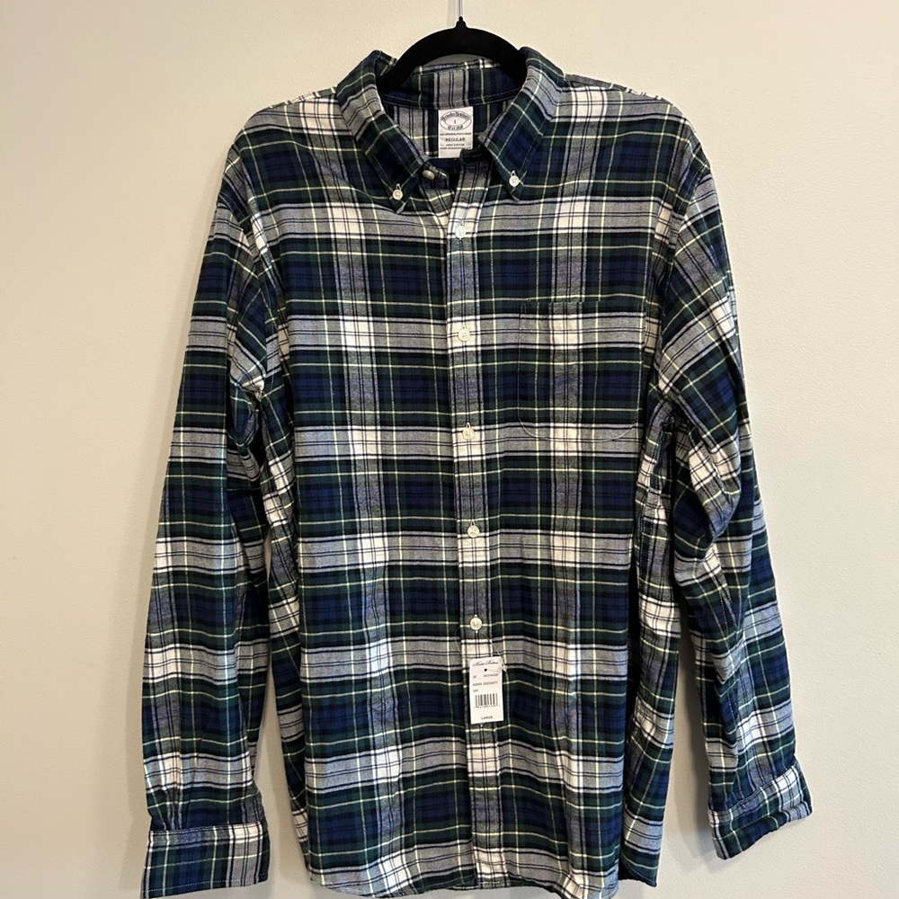 NWT Brooks Brothers Original Polo Shirt Plaid